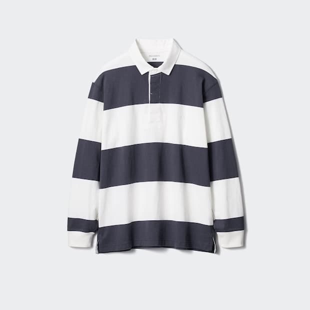 [XL] 오버사이즈러거스트라이프폴로셔츠