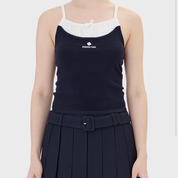 슈슈통 니트 슬리브리스