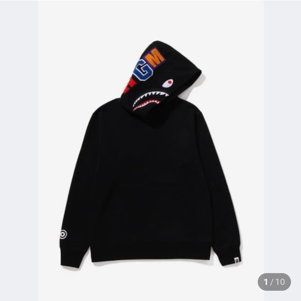 베이프 샤크후드 블랙 L