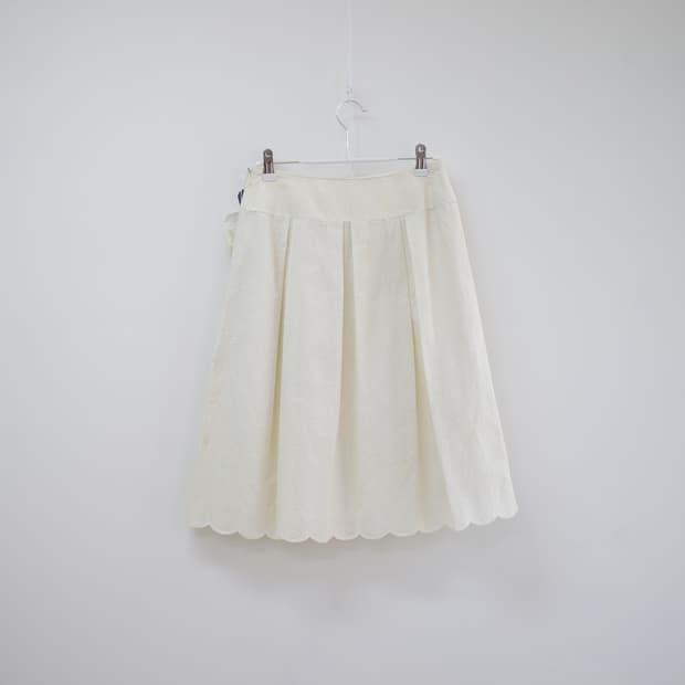 Light beige cotton skirt