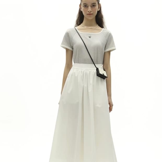 거의새거) 디파운드 타운백 미니월렛 헤링본 아이보리 카드지갑