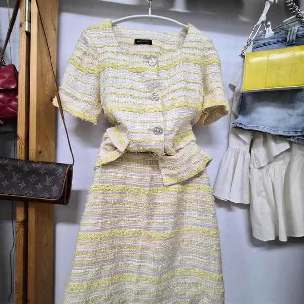 여름 트위드 셋업