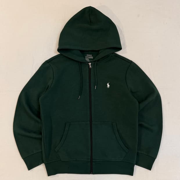희귀컬러) 폴로 랄프로렌 신형 후드집업 말차 그린 화이트포니