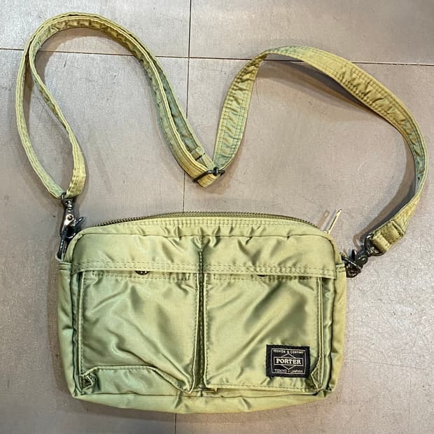 포터 탱커 숄더백 세이지 그린
