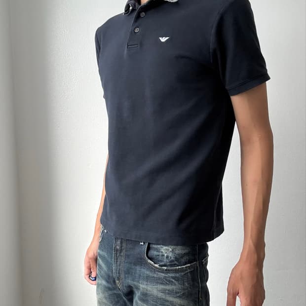 Armani logo premium polo shirt