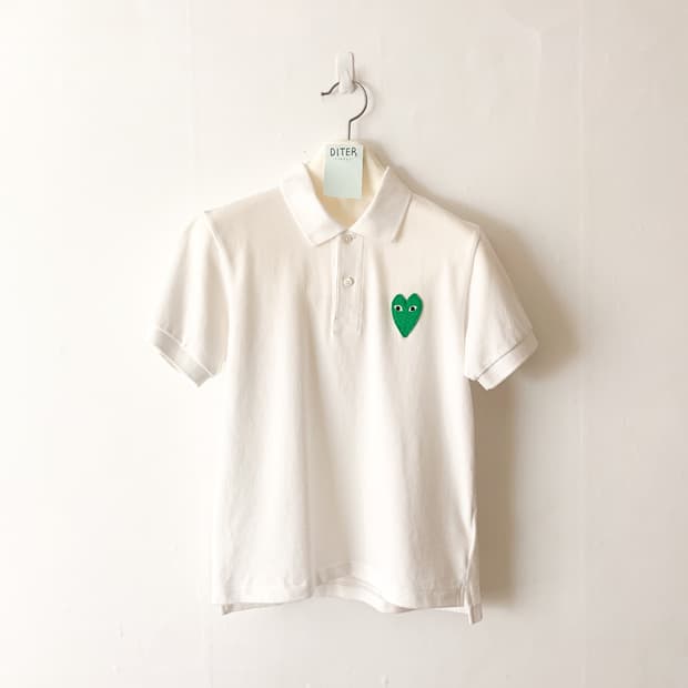 [M] 꼼데가르송 PLAY 그린 하트 폴로 셔츠