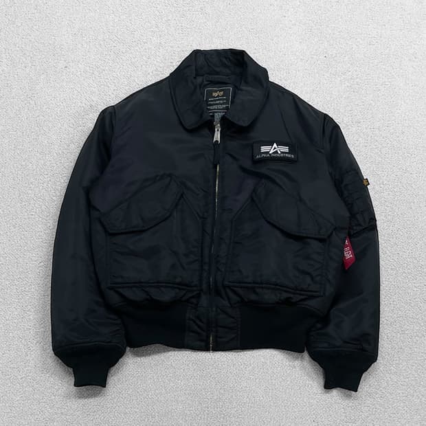 알파인더스트리 CWU45/P 플라이트 항공 점퍼 블랙