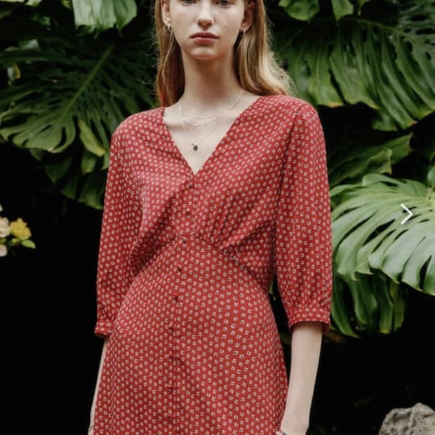 룩캐스트 스테디셀러 프린팅 롱 원피스