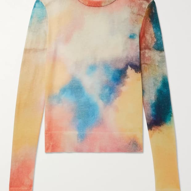 생로랑 타이다이 니트 M