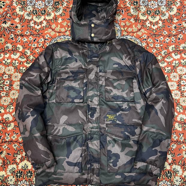[XL] 더블탭스 카모플라쥬 패딩 파카