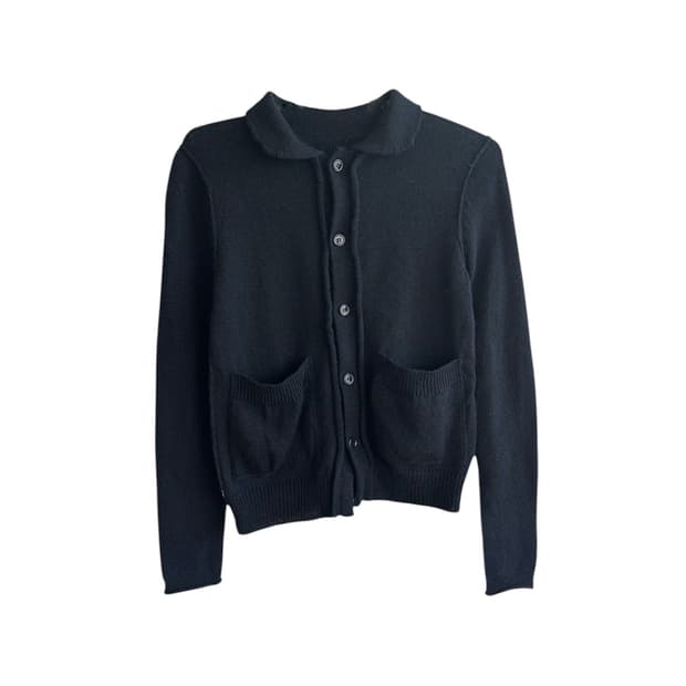 Wool Fringe Cardigan