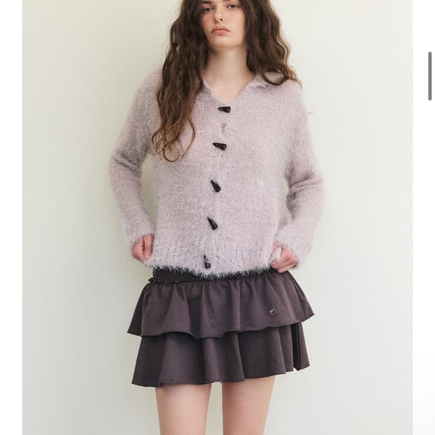 에트몽 니트 가디건 grape