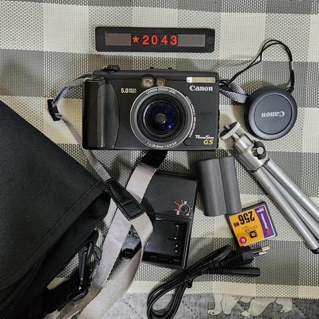 캐논 파워샷 G5 디지털카메라 가방포함