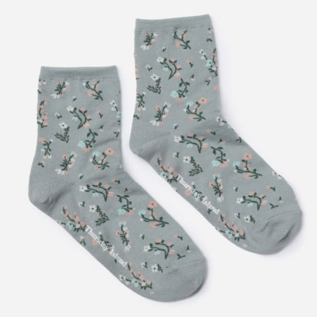 미니 플라워 삭스 양말