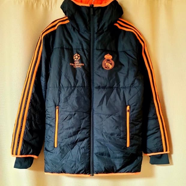 아디다스 레알마드리드 챔스 경량 패딩 90