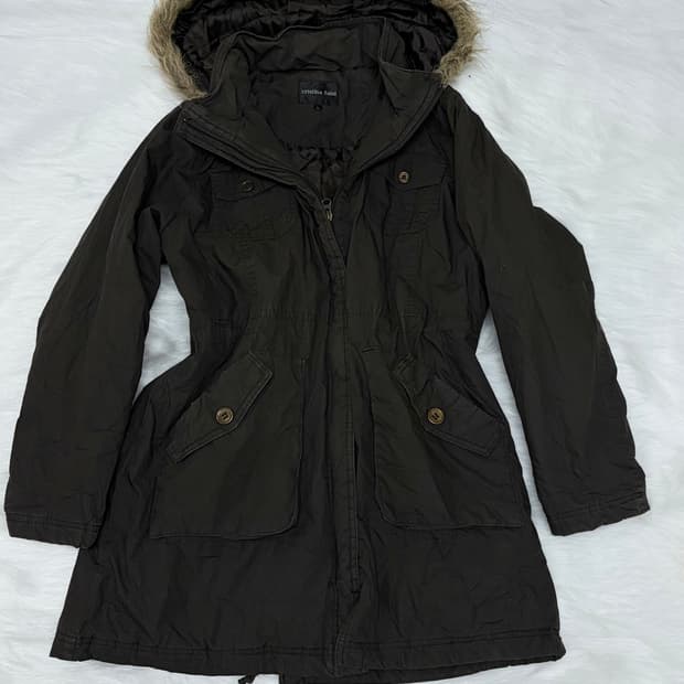 딥카키 야상 아우터 y2k 00s 경량패딩