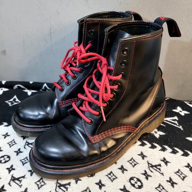 정품 닥터마틴 1460 8홀 레드스티치 워커부츠