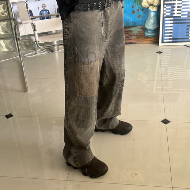 euro patch work pants 워크팬츠