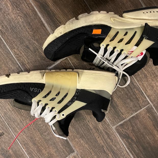 나이키 오프화이트 프레스토 블랙265