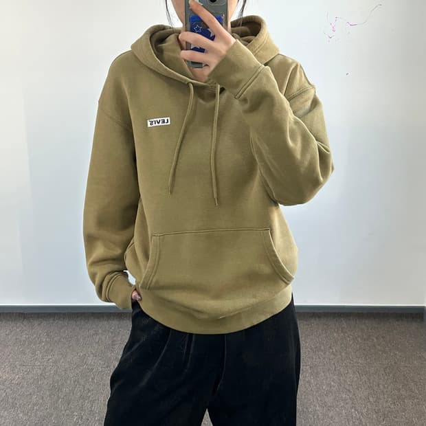 Levis 리바이스 백로고 올리브 후드티