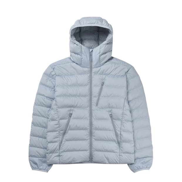 무신사 스탠다드 시티 레저 후드 라이트 다운 자켓 클라우디 블루 M