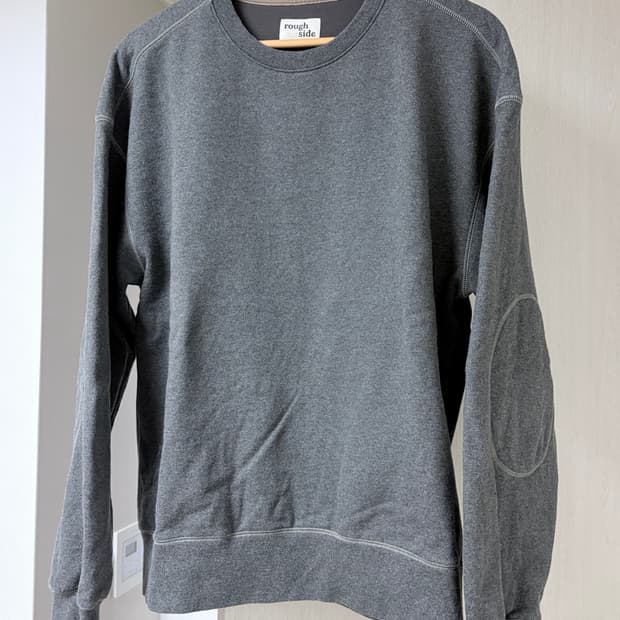 러프사이드 오버사이즈 맨투맨 그래파이트2