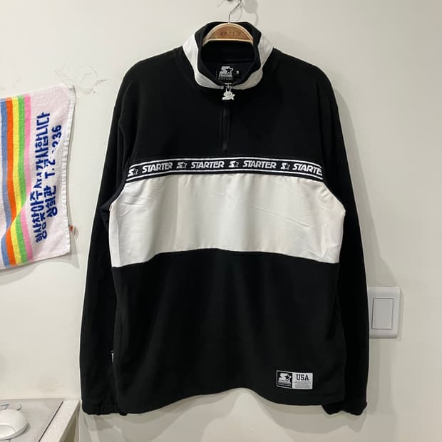 198 스타터 아노락 반집업 플리스 맨투맨