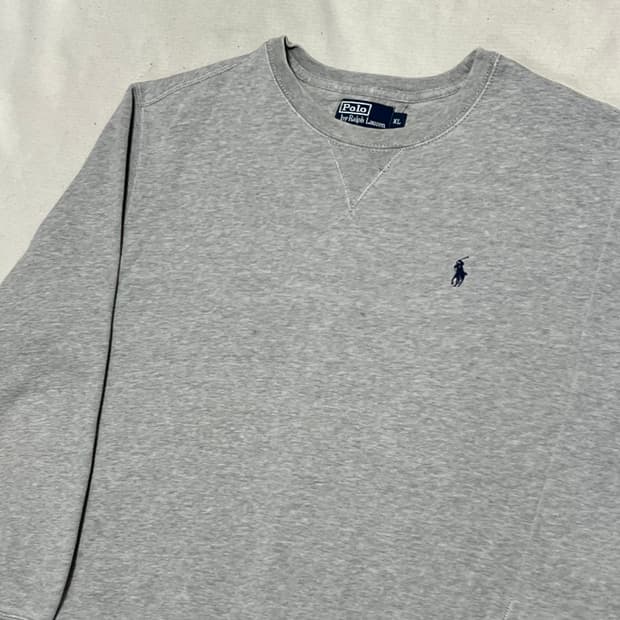 XL 폴로랄프로렌 그래이 기모 맨투맨