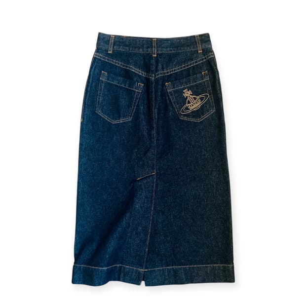 Vivienne Westwood 비비안 웨스트우드 데님 롱 스커트