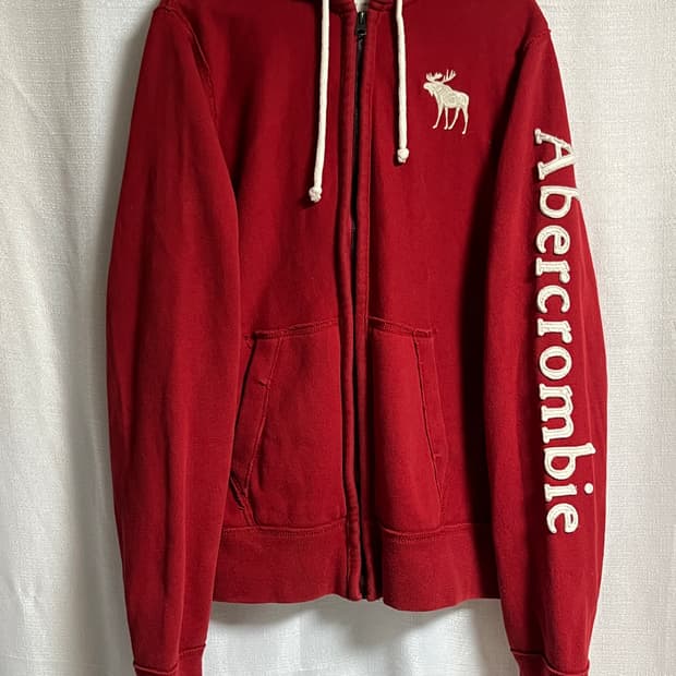 공용 아베크롬비 머슬핏 후드집업 L
