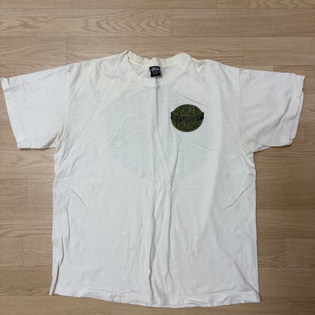 [XL] 빈티지 스투시 월드 트라이브 티셔츠