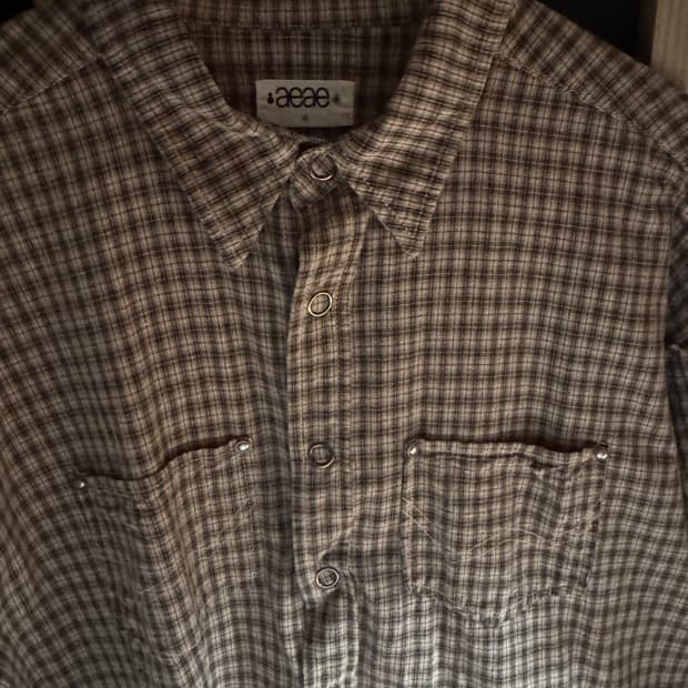 에이이에이이 웨스턴 체크셔츠 판매