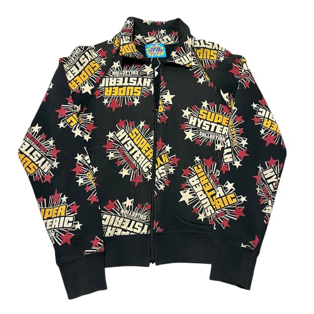 히스테릭 글래머 90‘s 슈퍼 히스테릭 패치 워크 로고 플레잉 집업