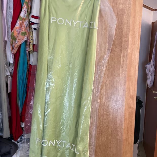 ponytail 새틴 스커트 s