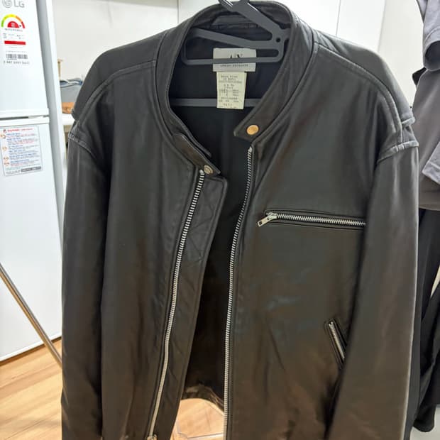 알마니 익스체인지 가죽자켓