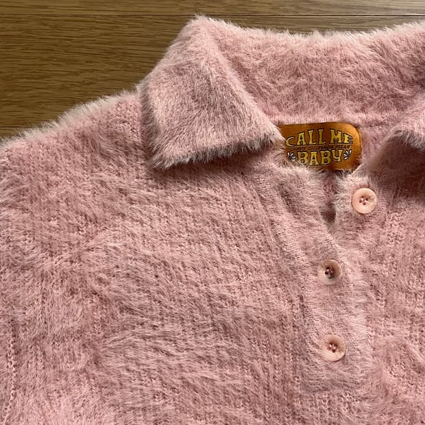 콜미베이비 앙고라 반팔 니트