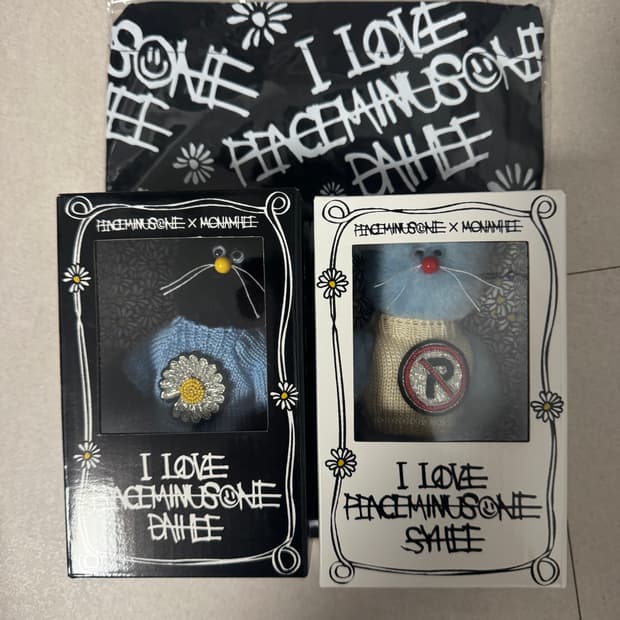 피스마이너스원 x 모남희 데희, 지희, 드로우스트링 백 세트