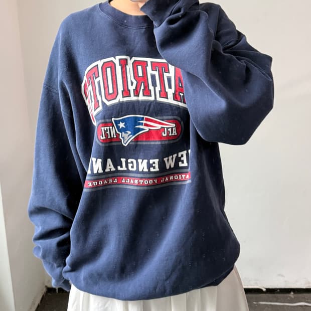 [2XL] 뉴잉글랜드 빈티지 맨투맨