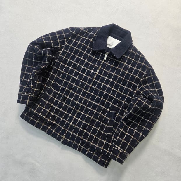 100 런던포그 울 블루종 자켓 0320Y 