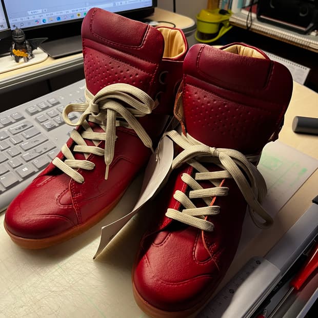 마르지엘라 h&m 하이탑 레드 280