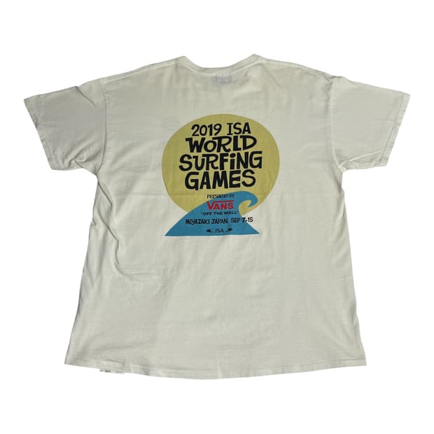 반스 2019 ISA 월드 서핑 게임즈 그래픽 티셔츠 XL
