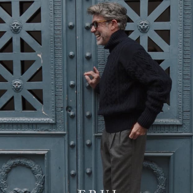 프루이 / 벌키 케이블 터틀넥 / 블랙 2 ( 100 )