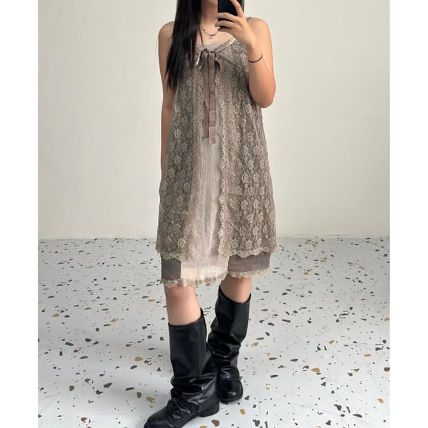 빈티지 레이어드 원피스