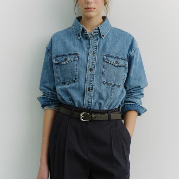 새상품) 던스트 클래식 데님셔츠 (클래식블루) S
