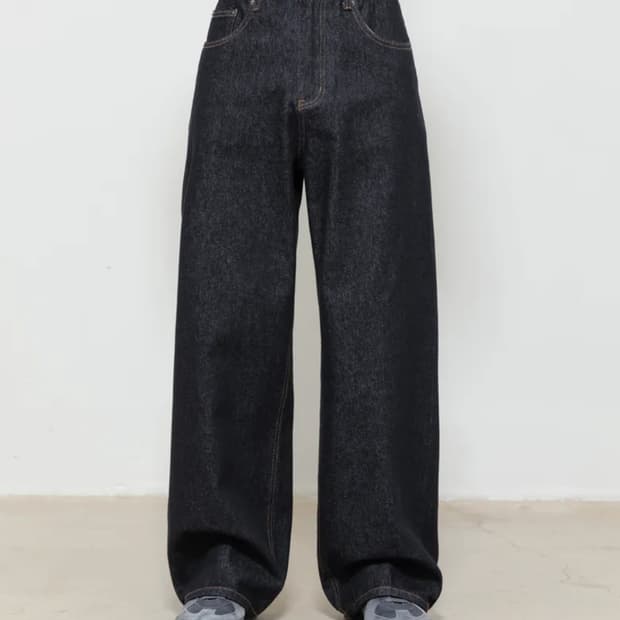 비긴 202 세미플레어 데님팬츠 [논페이디드 인디고] 3사이즈