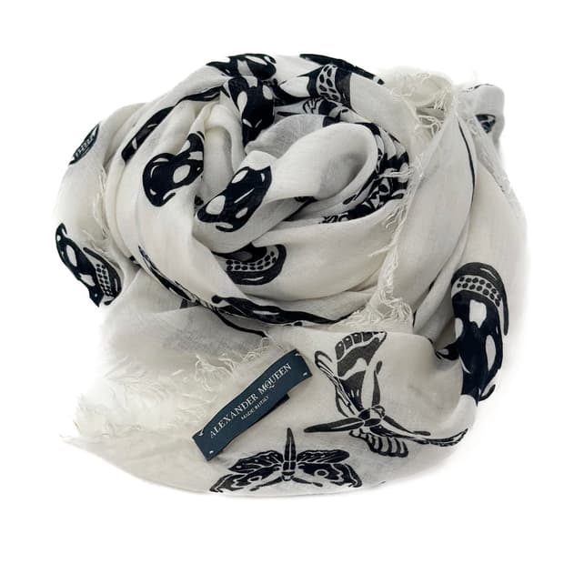 Alexander McQueen Skull Print Scarf