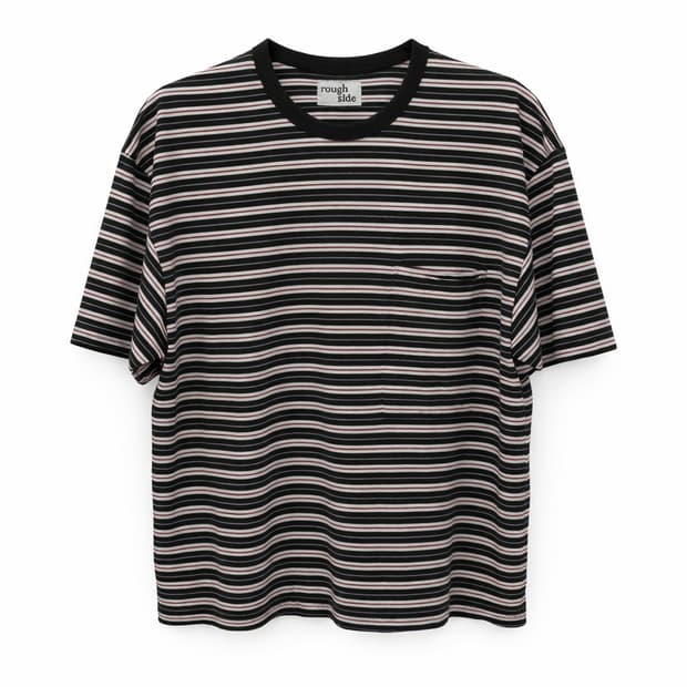 러프사이드 스트라이프 반팔티