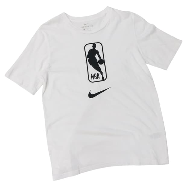 나이키 NBA 빅로고 화이트 반팔티셔츠
