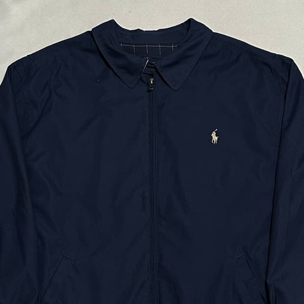 XL 폴로랄프로렌 아이보리 포니 네이비 스윙톱 자켓