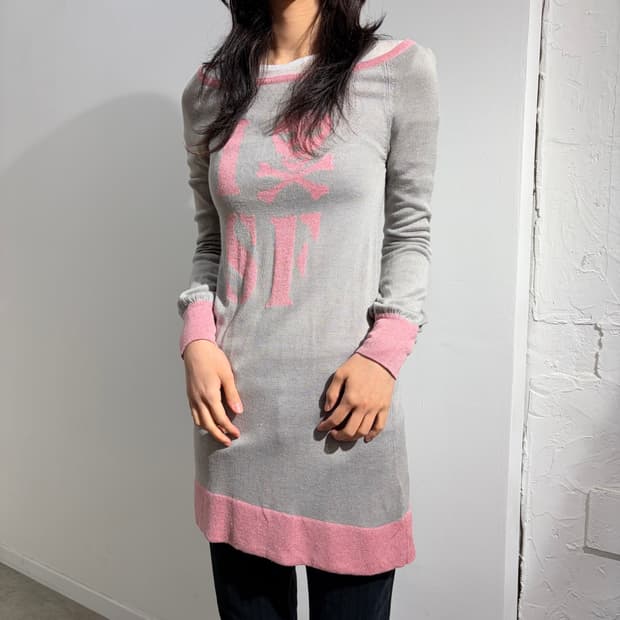 SWORDFISH 해골 스컬 반팔 원피스